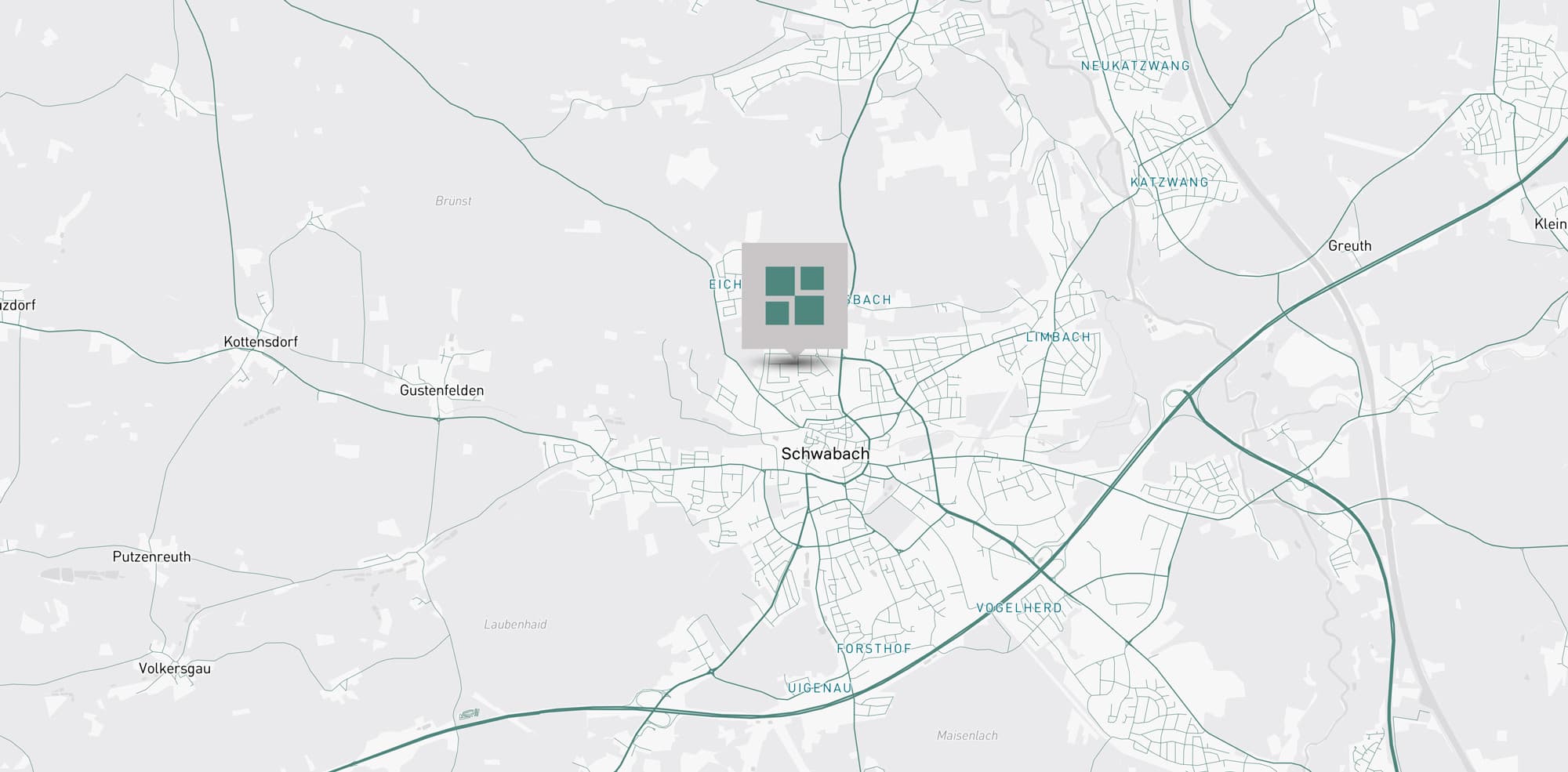 Map showing RM Components location in Schwabach